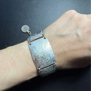 Vintage Brutalist Ottoman Style Coin Bracelet
